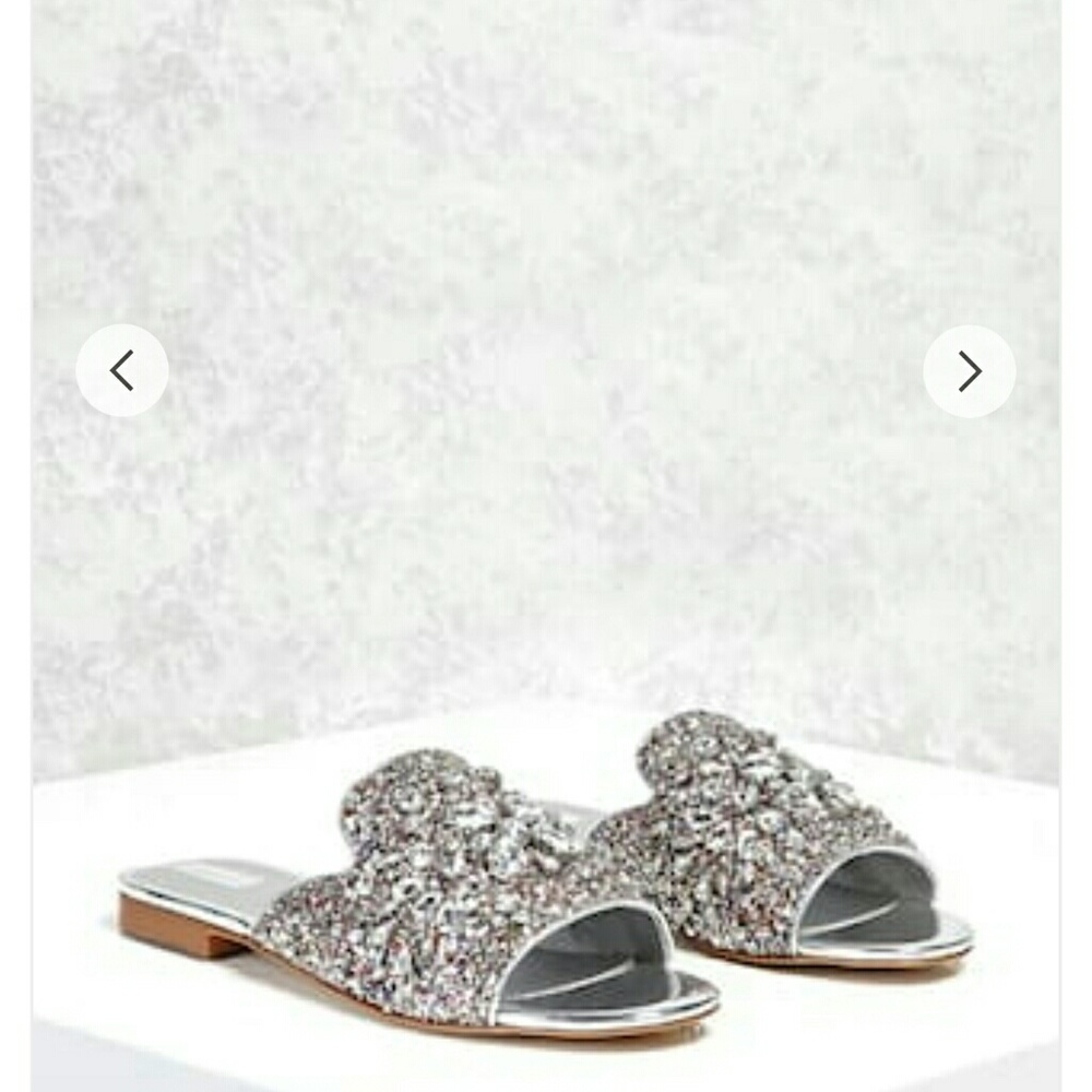 Rhinestone Slide Sandals
